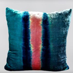Handmade, Boho Silk/Viscose Velvet Pillow.19"X19"